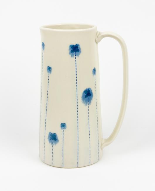 Blue Flower Pitcher