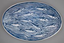 Porcelain Mackerel Tray 